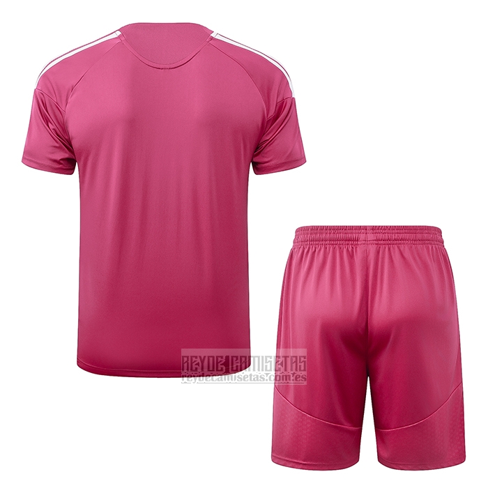 Chandal del Real Madrid Manga Corta 2026-2027 Rosa - Pantalon Corto